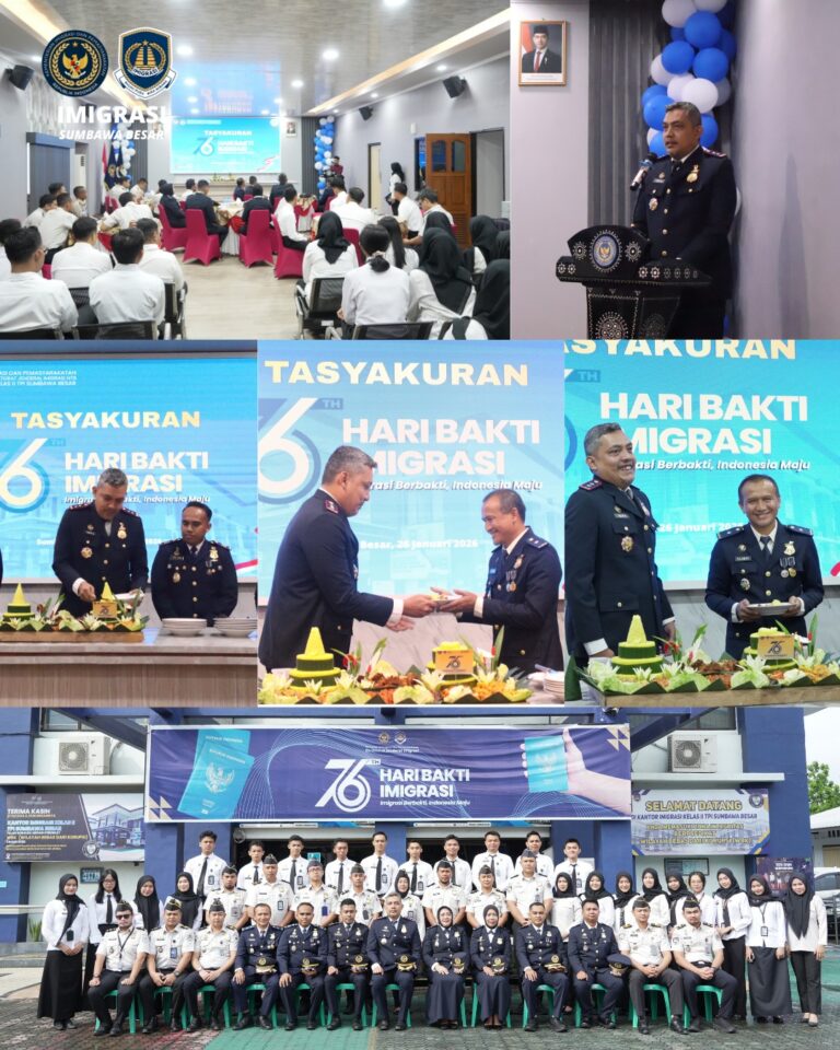 Hari Bhakti Imigrasi ke-76, Kantor Imigrasi Sumbawa Besar Dorong Profesionalisme demi Indonesia Maju
