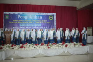 PC BKMT Kota Bima dikukuhkan, Hj. Mariamah Tekankan Peran Memakmurkan Masjid