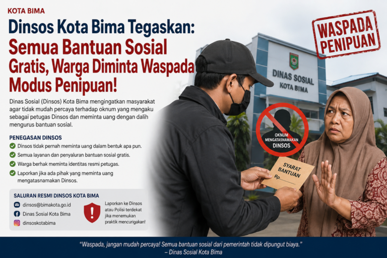 Hati-Hati! Ada yang Ngaku Petugas Dinsos Kota Bima dan Minta Uang ke Warga